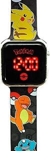 Reloj Digital LED Pokemon -Tiene Funciones de Hora, Fecha y Correa Ajustable