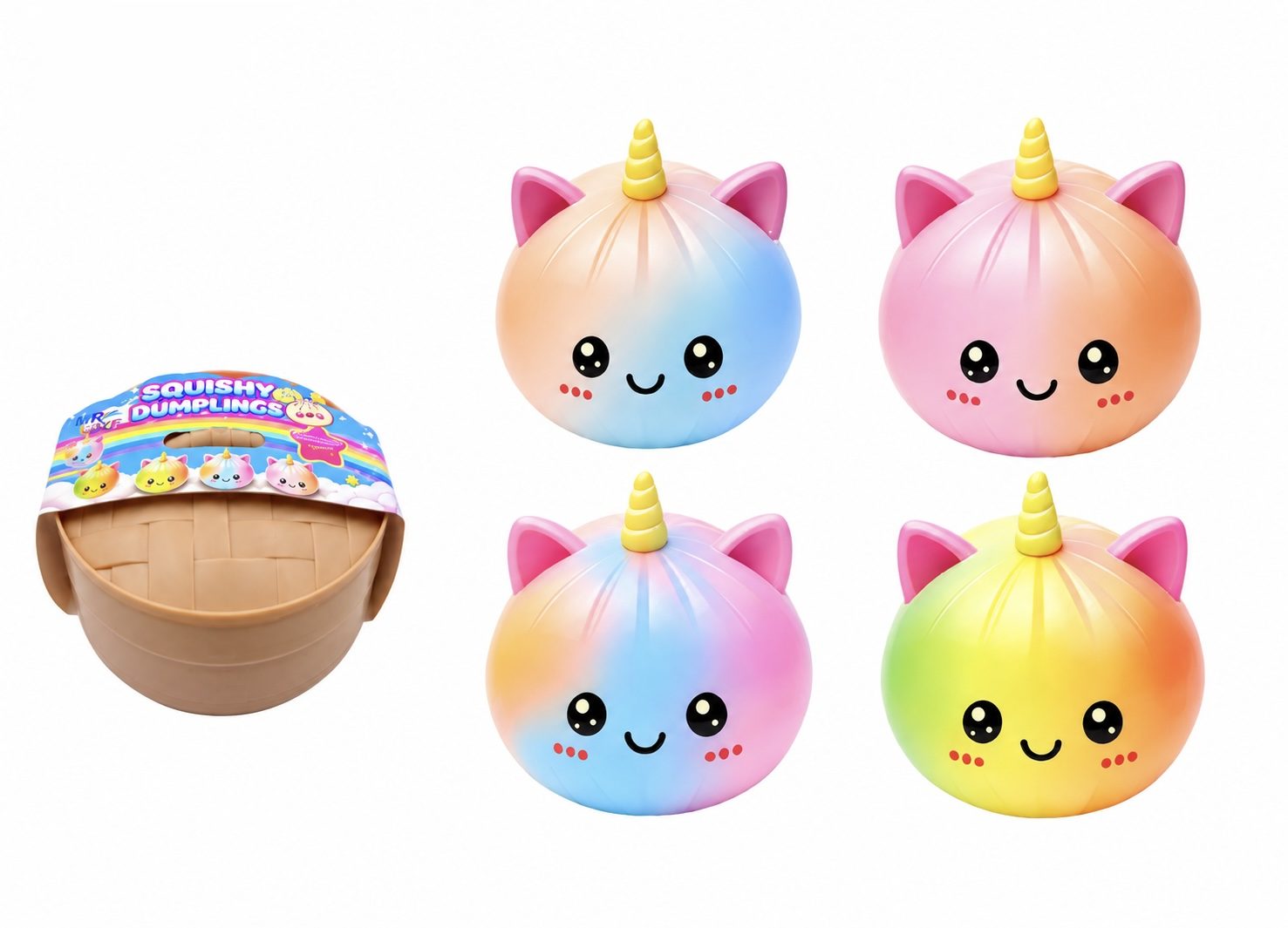 Squishy Dumpling 18 cm diseño de unicornio