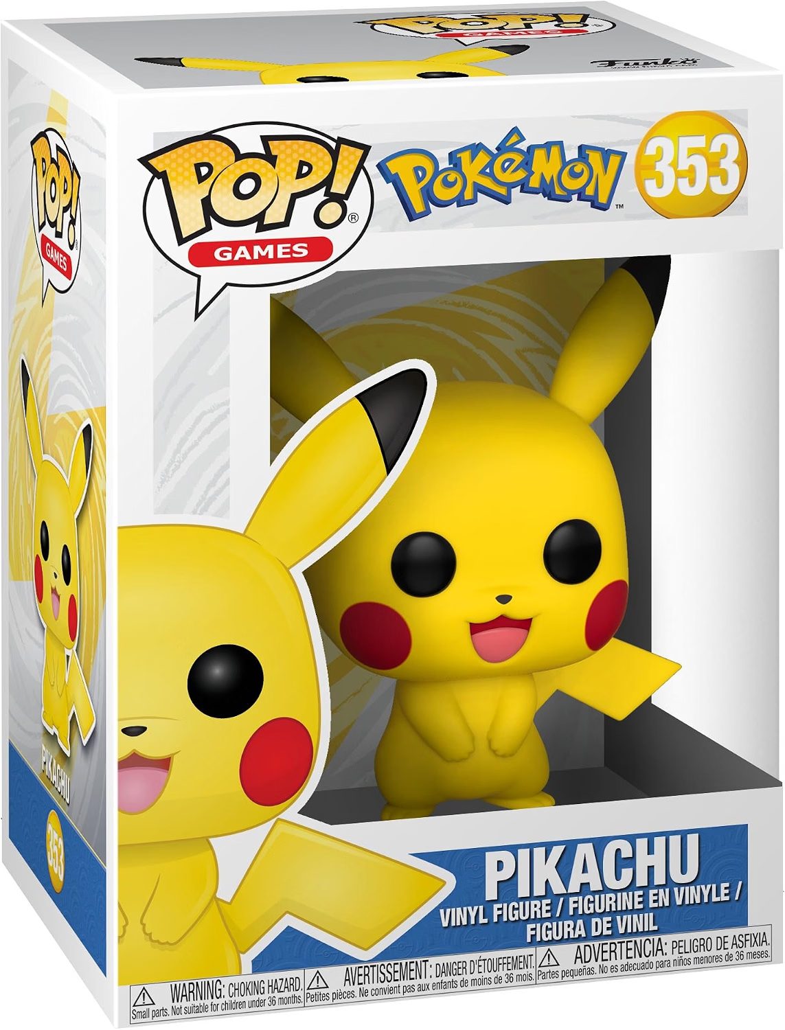 Funko Pop! Pokemon-Pikachu-Merchandising Oficial de Videojuegos. Figura de Vinilo Coleccionable