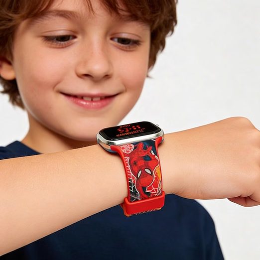 Reloj Digital LED Spider Man -Tiene Funciones de Hora, Fecha y Correa Ajustable - Imagen 2