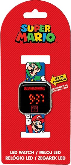 Reloj Digital LED Súper Mario -Tiene Funciones de Hora, Fecha y Correa Ajustable - Imagen 2