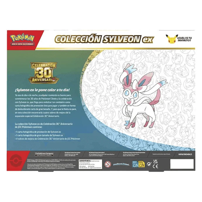 Pokémon TCG 30º Aniversario EX Box Surtida con 4 Sobres y Carta Grande +6 años - Imagen 4