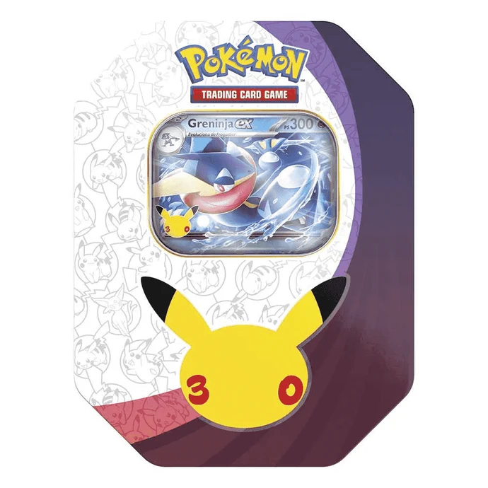 Pokémon TCG 30 Aniversario EX Tin Surtida con 4 Sobres y Carta Promocional +6 años - Imagen 3