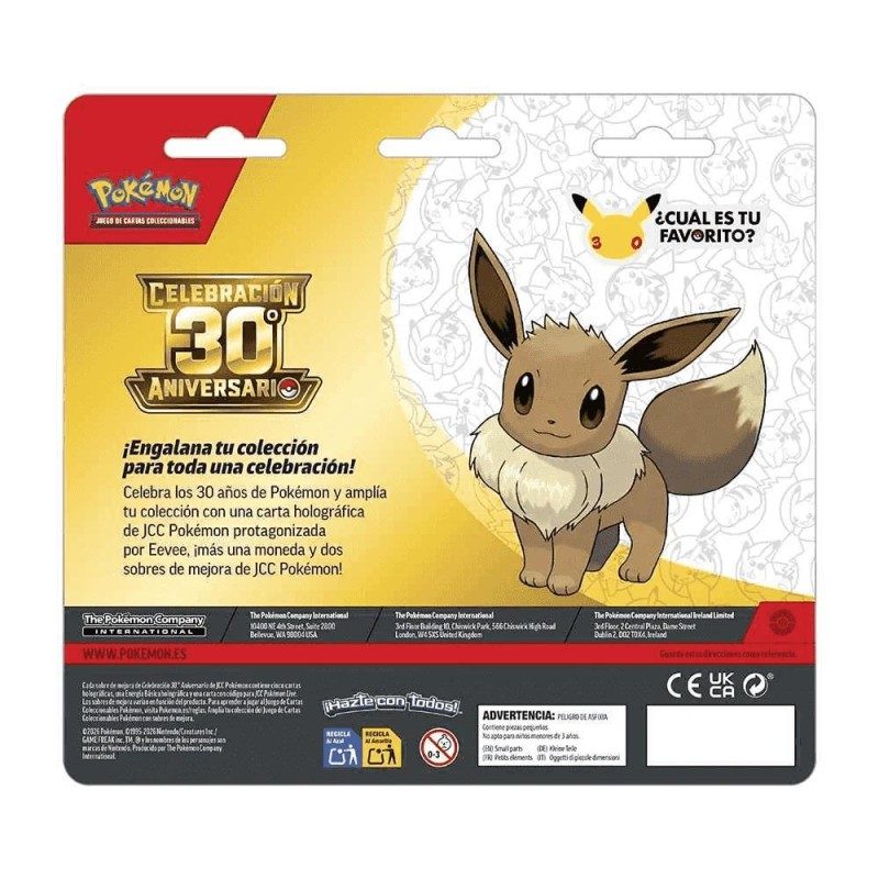 CARTAS POKEMON 30ANIVERSARIO 2 Pack Blister. - Imagen 2