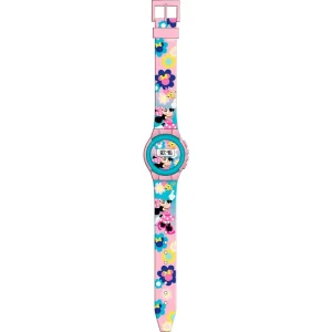 Marvel Reloj Digital Minnie -Tiene Funciones de Hora, Fecha y Correa Ajustable