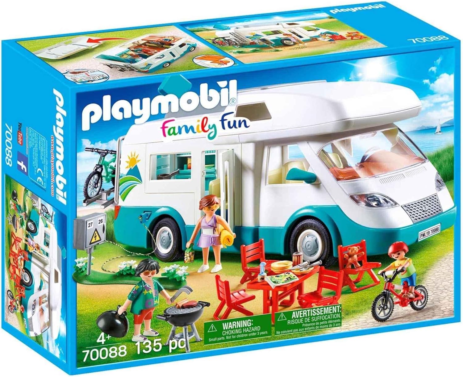 PLAYMOBIL Family Fun 70088 Caravana de Verano, A Partir de 4 años
