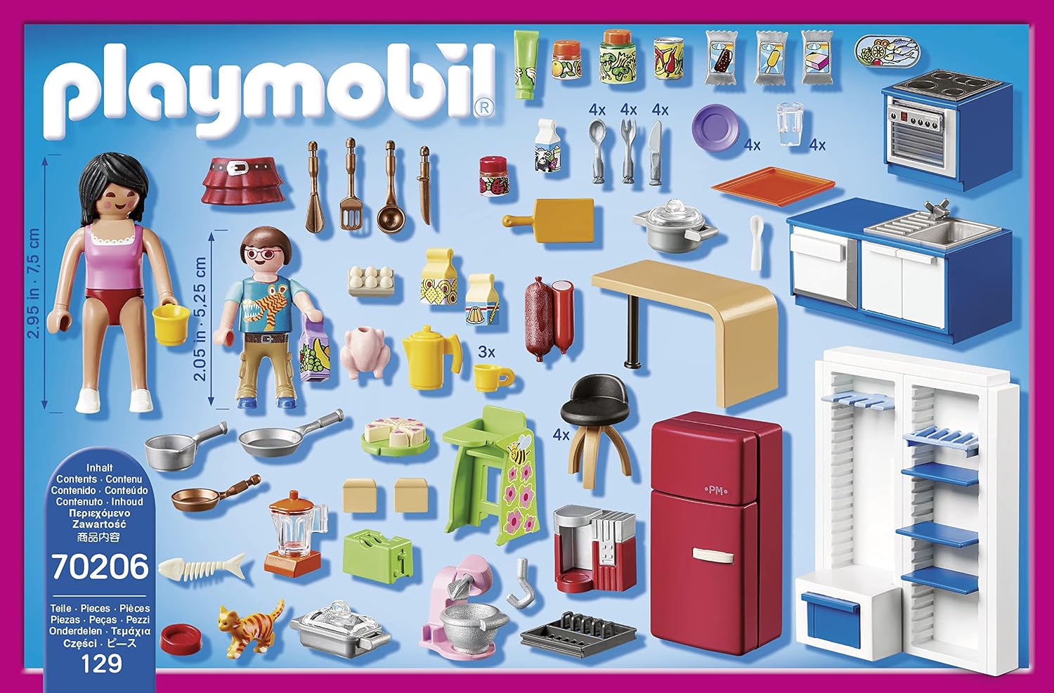 PLAYMOBIL Dollhouse 70206 Cocina, A Partir de 4 años - Imagen 4