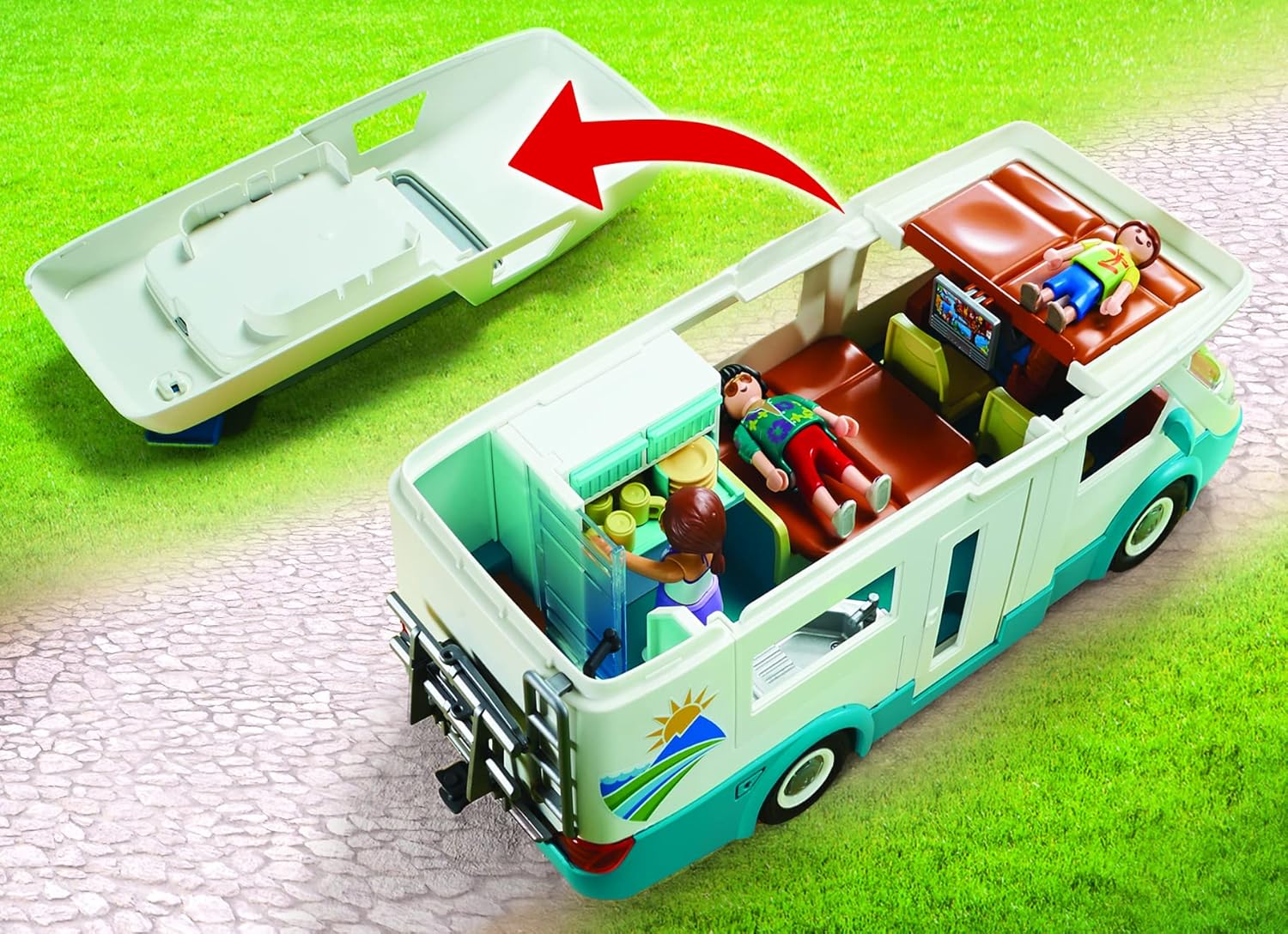 PLAYMOBIL Family Fun 70088 Caravana de Verano, A Partir de 4 años - Imagen 3