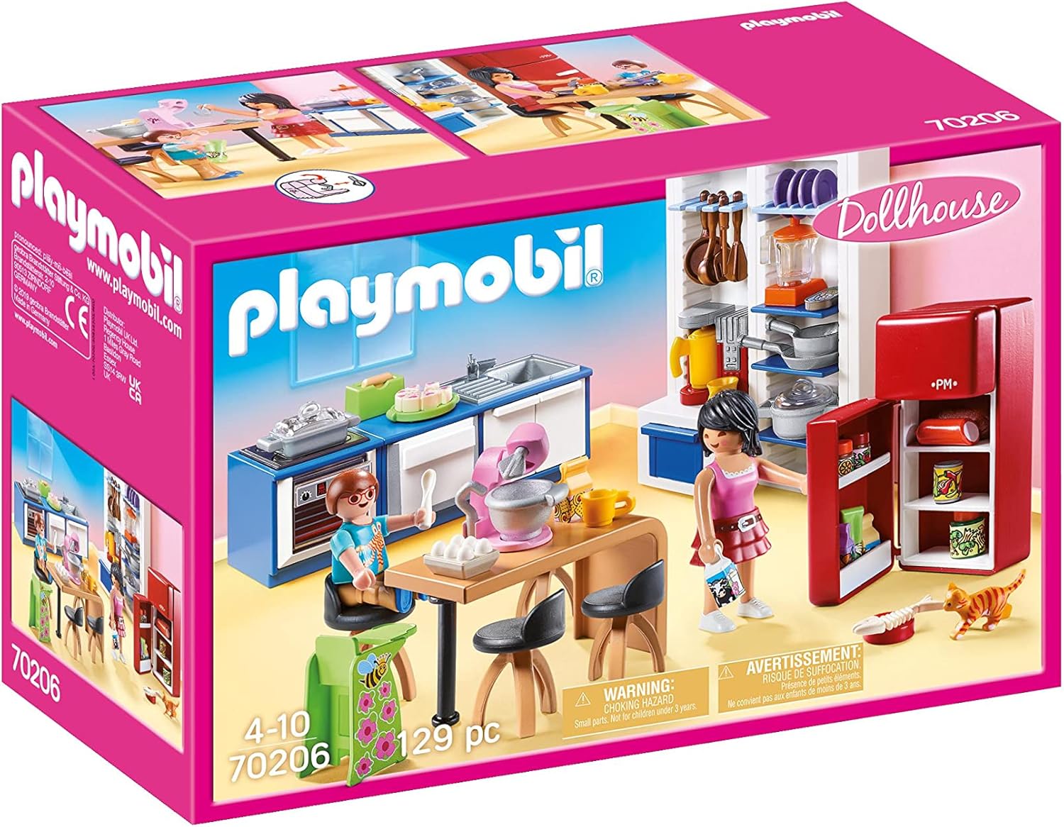PLAYMOBIL Dollhouse 70206 Cocina, A Partir de 4 años