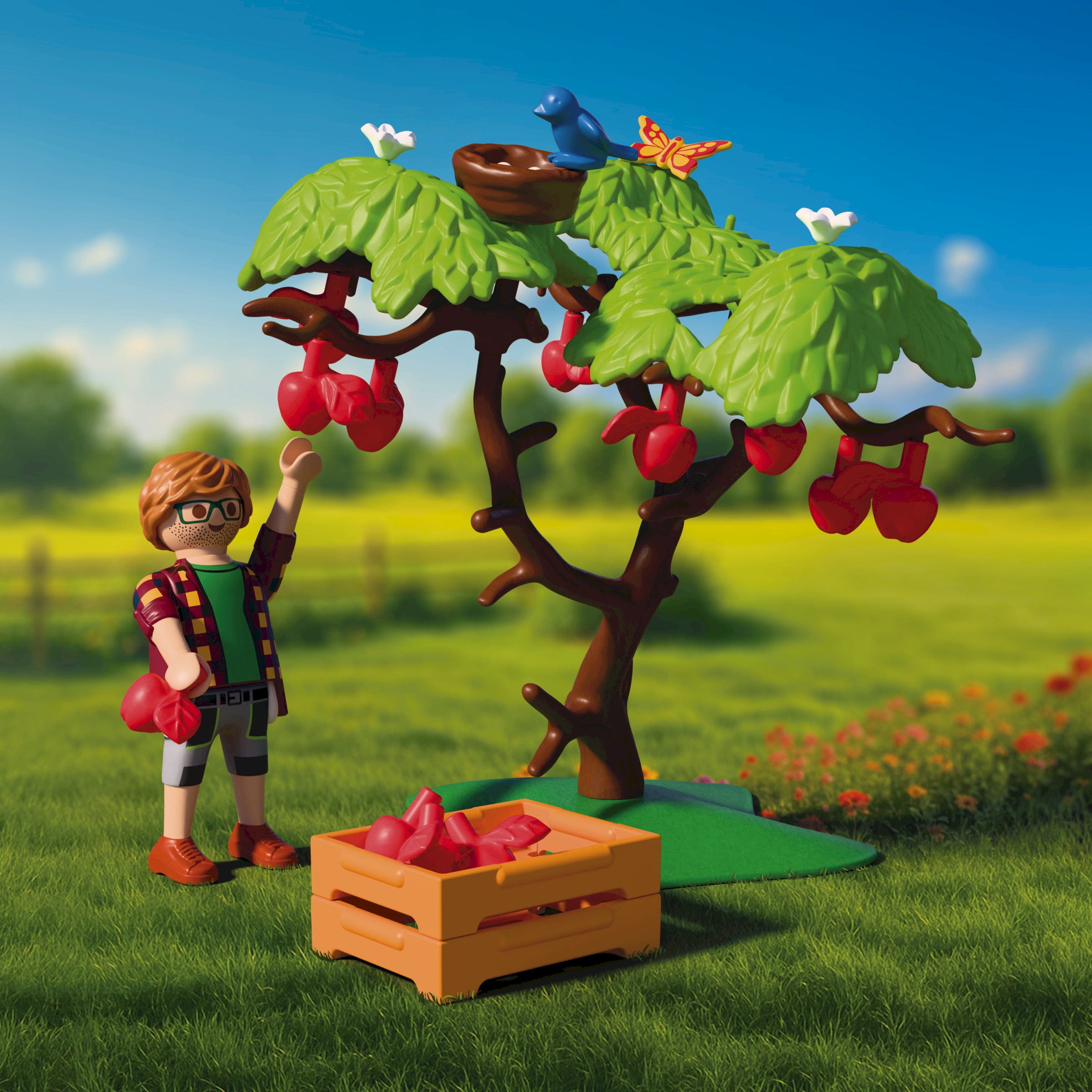 PLAYMOBIL | Huerto Idílico | Juguetes para niños | Figuras de Animales | para niños a partir de 4 años - Imagen 3
